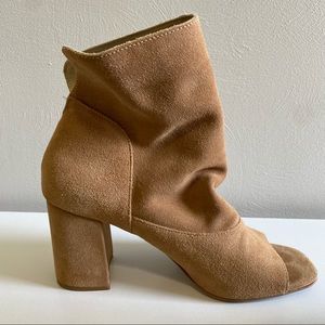 Matisse suede peep toe heel